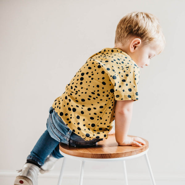 Leopard Dots Organic Cotton Kids T-shirt