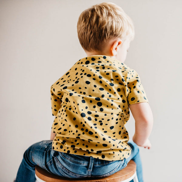 Leopard Dots Organic Cotton Kids T-shirt