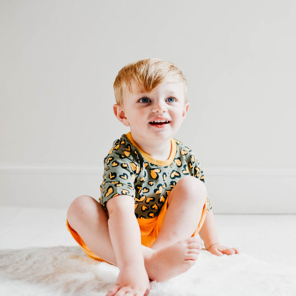 Heart Print Kids Organic Cotton Tee