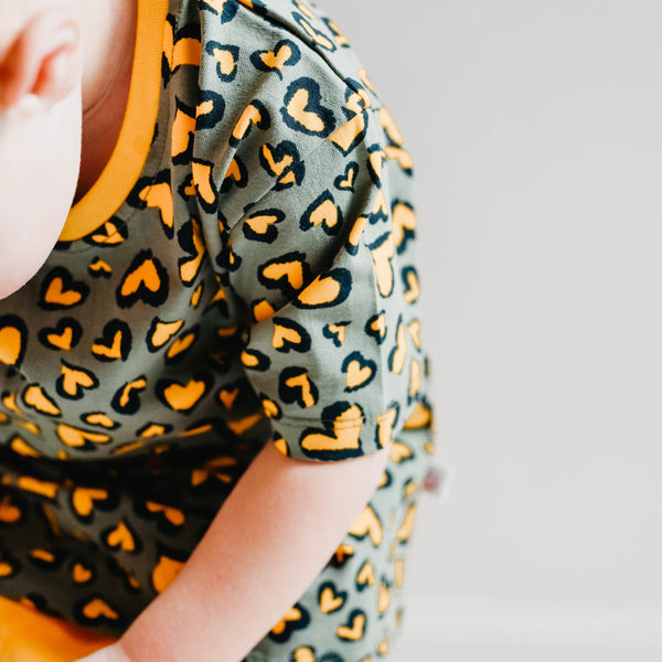 Heart Print Kids Organic Cotton Tee