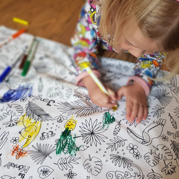 Jungle Safari Colour In Tablecloth