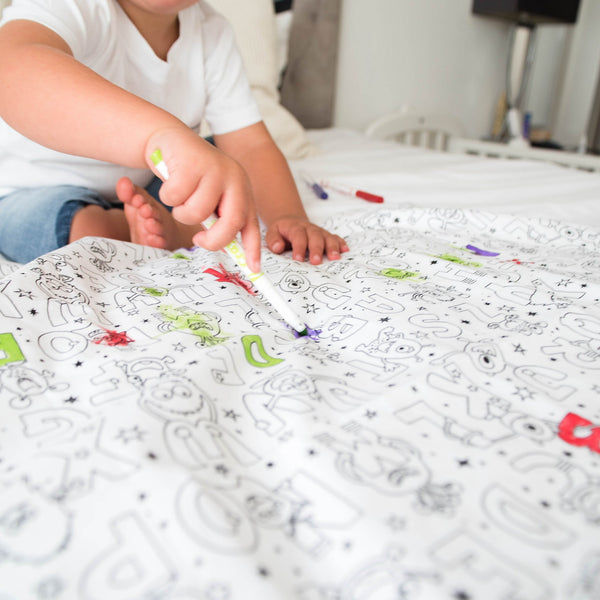 Nursery Alphabet Letters Colour-in Tablecloth