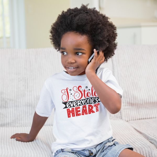 I stole everyone's heart Valentines Baby grow