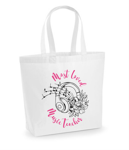 Thank you teacher floral tote bag