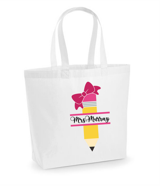 Personalised Preschool teacher's tote bag