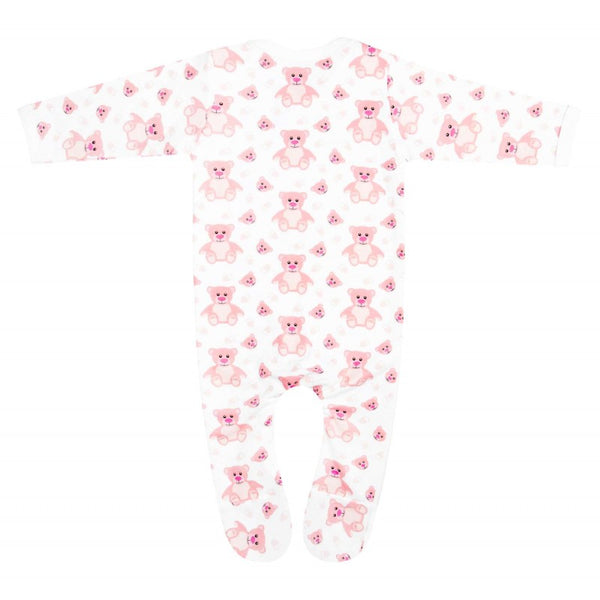 Personalised Last name Homecoming Baby Girl Rompersuit - Pink Bear